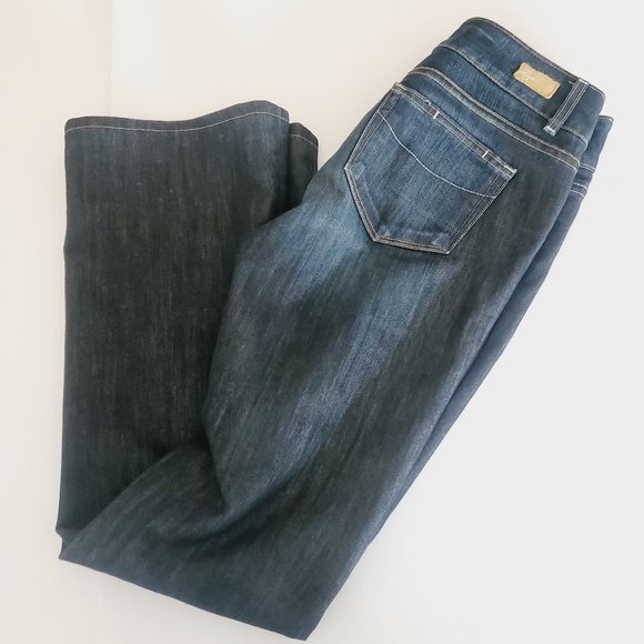 PAIGE Hidden Hills Mid Rise Boot Cut Blue Jeans - Picture 7 of 7